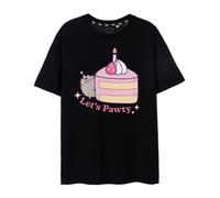 Pusheen Noir Let's Pawty T-shirt à manches courtes Femme