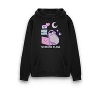 Pusheen Noir New Msg Capuche Femme