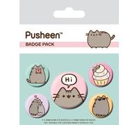 Pusheen Pack 5 Badges Pusheen Says Hi