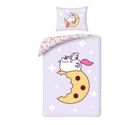 PUSHEEN Parure De Couvre-Couette Pour Lit 140x200cm + Housse 70x90cm THE CAT