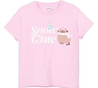 Pusheen - T-shirt pour fille - design de Noël NS8168 (146-152) (Rose)