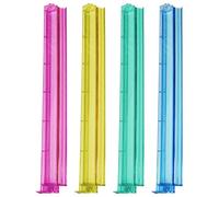 Pushers-rekken - Mémoire acrylique - Racks de mahjong transparents - Lot de 4 plateaux de carrelage en acrylique - Organisateur de stockage pour train mexicain, dominos et plus encore