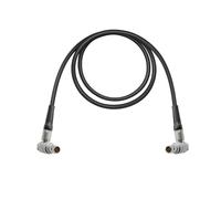 PUSOKEI 0B Câble d'alimentation à Angle Droit 2 Broches Mâle vers Mâle, Compatible avec TeradekBond, ARRIAlexa, ZCAM E2, RS2/RS3, TiltaFloat, Small HD (34,3 Pouces)