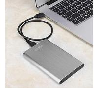 PUSOKEI 2.5 Boîtier de Disque Dur pour Ordinateur Portable SATA vers USB 3.0 7-9.5MM Boîtier SSD Externe sans Outil (Argent)