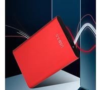 PUSOKEI 2.5 Boîtier de Disque Dur pour Ordinateur Portable SATA vers USB 3.0 7-9.5MM Boîtier SSD Externe sans Outil (Rouge)