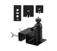 PUSOKEI 2 Ensemble 2 Pack Support de Gouttière pour Panneau Solaire | Bras de montage rotatif, sans pince de perçage, corps en alliage d\'aluminium, support de panneau universel, support de
