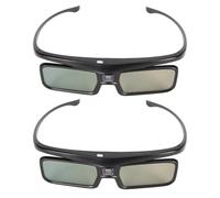 PUSOKEI 2 Paires Lunettes 3D DLP Link, Lunettes à obturateur Actif Rechargeables 144 Hz pour LTV-2500, LTV-3000 Pro, LTV-3500 Pro, Vanish TV et Autres projecteurs 3D DLP Link