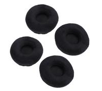 PUSOKEI 4 Pièces Coussinets d'oreillettes en Mousse de Velours |Oreillettes de Remplacement pour ATH-WS77 ATH-WS99 -WS70 YH100 MDR-V55 MDR-V500DJ (Black)