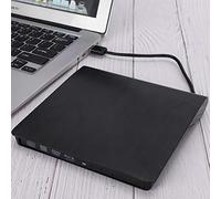 PUSOKEI 9,5 mm de Protection USB3.0 SATA Boîtier de Lecteur Optique Pratique, Boîtier de Lecteur Externe Ultra-Chose de 5 Gbit/s pour Améliorer la Fonctionnalité de L'ordinateur Portable(Noir)