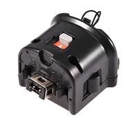 PUSOKEI Adaptateur Motion Plus, Accélérateur de Poignée avec étui en Silicone, Contrôleur de Capteur de Mouvement Externe à Distance pour Télécommande , Plug and Play(Le Noir)