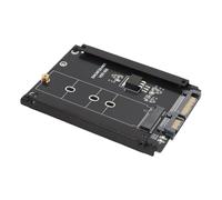 PUSOKEI Adaptateur NGFF à Série ATA3.0, Clé M2 B + M SSD Adaptateur ATA 3,0 SSD avec Interface 6G, Carte de Convertisseur avec Câble SATA 22pin