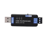 PUSOKEI Adaptateur USB Bidirectionnel Semi-Duplex vers RS232 RS485 |Convertisseur Série Industriel pour Module de Communication