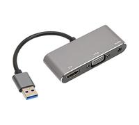 PUSOKEI Adaptateur VGA vers USB, Convertisseur D'adaptateur USB3.0 vers VGA Prend en Charge Windows 7/8/10/11, OS X, Lecteur 1080p à écran Partagé USB, Transfert 5 Gbit/s, Plug