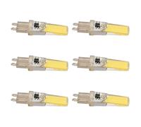 PUSOKEI Ampoule LED G9 Professionnelle de Remplacement, Longue Durée de Vie, Facile à Installer, pour Usage Domestique et au Bureau, 6 Pièces (lumière blanche)