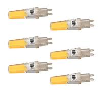 PUSOKEI Ampoule LED G9 Professionnelle de Remplacement, Longue Durée de Vie, Facile à Installer, pour Usage Domestique et au Bureau, 6 Pièces (Lumière chaude)