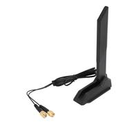 PUSOKEI Antenne WiFi avec Connecteur SMA, Antenne WiFi Tri-Bande 2,4G 5,8G 6G avec Câble D'extension, Support Magnétique, Antenne D'extension WiFi à Gain élevé 12 DBi pour Routeurs