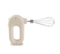 PUSOKEI Batteur à Main sans Fil électrique 1500mAh |Mini Batteur à œufs Réglable à 4 Vitesses, Chargement USB (WHITE)