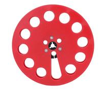 PUSOKEI Bobine de Réception Vide de 1/4 de 7 Pouces, Bobine Audio Ouverte Universelle à Bobine Magnétophone, Bobine de Bande Vide en Plastique avec 11 Trous, pour Pioneer, pour TEAC, (rouge)