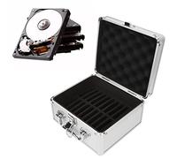 PUSOKEI Boîte de Stockage pour Disque Dur 20 Baies 2,5 Pouces, étui de Transport pour Disque Dur EVA, Boîte de Stockage pour Disque Dur Valise pour Disques Durs avec Verrou de sécurité 2