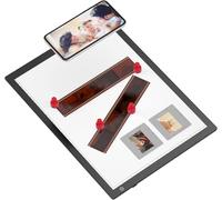 PUSOKEI Caisson Lumineux pour Visionneuse de Diapositives, luminosité Réglable en Continu, Ultra Fin, alimenté par USB, Scanner à Tampon Lumineux pour la Numérisation de Diapositives