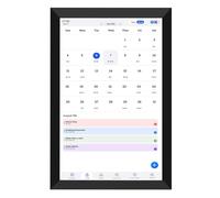 PUSOKEI Calendrier Numérique de 10,1 Pouces, Calendrier Intelligent IPS HD Tacle Screen avec Graphique de Corvée et Contrôle des Applications pour la Planification à Domicile et au Bureau,