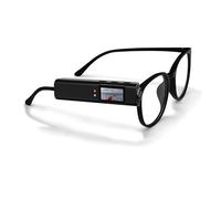 PUSOKEI Caméra à Lunettes FPV 2,7K, Caméra d'action 12MP à Vue à la Première Personne, Grand Angle 110°, écran Couleur 0,96 Pouces, Réduction Intelligente du Bruit (Black)