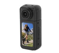 PUSOKEI Caméra d'action 2.7k Ultra HD Sports Camera, 1,47 '' Affichage IPS, Lentille Rotative Grand Angle 180 °, Caméra de Pouce 12MP avec Sangle à Cou Magnétique, Longue Durée de Vie de