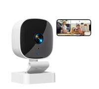 PUSOKEI Caméra de Fenêtre 2MP 2K, WiFi Double Bande et Bluetooth, Surveillance Extérieure à Travers Le Verre, Caméras Intérieures Faciles et Rapides à Monter sur Fenêtre pour la sécurité