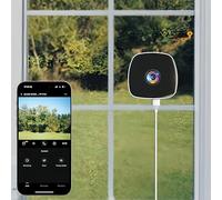 PUSOKEI Caméra de Fenêtre 4MP 2K, sans Perçage, Wi-FI, pour la sécurité de Votre Maison. Vision Nocturne Couleur, Détection de Mouvement, Enregistrement 24h/24 et 7j/7, Surveillance