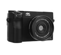 PUSOKEI Caméra Numérique 4K 75MP, Caméra Vidéo Numérique WiFi avec écran LCD de 3 Pouces, Zoom 18x, Lentille à Double Avant et Arrière, Autofocus, Anti-chasses, Flash LED, pour la (Black)