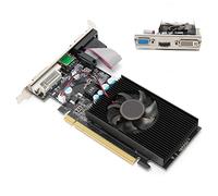 PUSOKEI Carte Graphique 1G 64 Bits, Carte Vidéo de Jeu PCI Express 2.0 DDR2, Carte Graphique D'ordinateur pour Jeux et Bureau