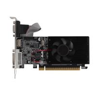 PUSOKEI Carte Graphique, Carte Graphique de Jeu 1 Go DDR3 64 Bits avec Ports HDMI DVI VGA, PCIe 2.0, Prend en Charge DirectX10.1, avec Ventilateur de Refroidissement pour PC de Bureau
