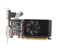 PUSOKEI Carte Graphique D'ordinateur, Carte Graphique de Jeu de Bureau 2G DDR3 64bit PCIE 1.1, Carte Vidéo PC avec Ventilateur de Refroidissement Silencieux, avec Interface HDMI, DVI, VGA