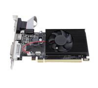 PUSOKEI Carte Graphique D'ordinateur R5 230, 2 Go 64 Bits GDDR3 625/1066 MHz PCIE 1.1, Carte Vidéo Fine avec Ventilateur de Refroidissement, Sortie HDMI VGA DVI D, pour Bureau, Travail
