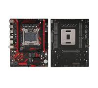 PUSOKEI Carte Mère X99 LGA 2011 V3 avec Emplacements DDR4 à 4 Canaux, Double M.2, Carte LAN Gigabit pour ProcesseursCore I7 et E5 V3/V4