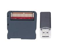 PUSOKEI Cartouche de Jeu et Lecteur de Carte USB, Carte Mémoire Flash de Jeu Vidéo, Cartouche Revolution pour 3DS, MD, GB, GBC, FC, PCE, Plug and Play (Ensemble noir WOODHK)