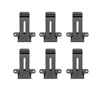 PUSOKEI Clamp/Holder de Ceinture Radio Noir de Remplacement, 6 Pièces, pour TK 208 TK 308 TH 22AT, Support de Ceinture en Matériau Métallique pour BF 888S