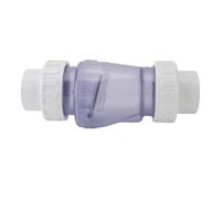 PUSOKEI Clapet Anti-retour de Remplacement pour Piscine, Installation Facile, Chauffage par le Sol en Plastique Transparent de 2 Pouces