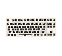 PUSOKEI Clavier Mécanique Modulaire RVB 87 Touches, Kit de Bricolage pour Clavier Gamer GMMK 80% TKL, Clavier de Jeu personnalisé avec Commutateur D'échange à Chaud avec Récepteur 2,4 G (Blanc)