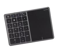 PUSOKEI Clavier Numérique sans Fil, 2.4G 22 Touches à écran Tactile Pavé Numérique, Mini Pavé Numérique Portable Léger pour Ordinateur Portable, Ordinateur Portable, Ordinateur de Bureau, PC (Gris)