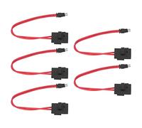 PUSOKEI Connecteur de Mini Porte-fusible pour Véhicule Extension de Câble ATM de Voiture Robuste 20A 16AWG avec 5 Fusibles Accessoires de Test de Circuit Automobile (Pieds longs ACM 9,1 mm)