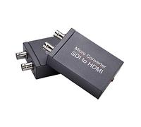 PUSOKEI Convertisseur SDI vers, HD SDI 3G vers 1080p, Synchronisation Vidéo Alimentée par USB, avec Double Sortie pour Moniteur D'affichage TV