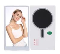 PUSOKEI Écran de Moniteur de Selfie sans Fil pour iOS et Android, luminosité de 3 Niveaux, Rotation de 180°, en Utilisant la Caméra Arrière du Téléphone pour Un Vlog Selfie (Blanc)
