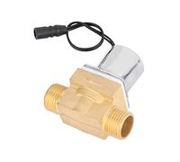 PUSOKEI Électrovanne pour Urinoir 6V |Accessoire de Chasse d'eau à Capteur de Salle de Bains pour l'entretien (B Valve droite en cuivre pour urinoir (entrée et)