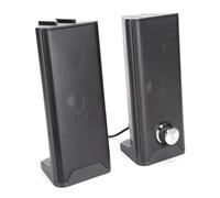 PUSOKEI Enceintes D'ordinateur Filaires Mini Stéréo de Bureau avec | Barre de son multimédia compacte, 2 canaux, gamme complète HiFi, antimagnétique à 360 degrés, utilisation au bureau