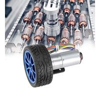 PUSOKEI Encodeur de Moteur à Engrenages DC12V, Kit de Roue de 65 Mm |Support de Bricolage pour Robot de Voiture Intelligent (Vitesse 30)