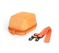 PUSOKEI Étui pour PolaroidGO/Now/Now + / OneStep 2 Caméra Instantanée, Hard Protective Cover Travels Rangement Sac de Rangement avec Sangle Réglable et Poche de Maille (Orange)