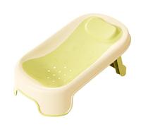 PUSOKEI Filet de Bain pour bébé, Support de Douche Antidérapant Universel, Baignoire Inclinable pour nouveau-né, Matériau Doux, Pratique, Séchage Rapide (GREEN)
