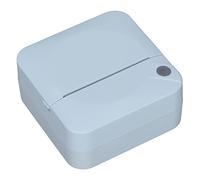PUSOKEI Imprimante de Poche Portable Rechargeable, Mini Imprimante Thermique sans Fil, Imprimant Instantanément des étiquettes de Photos, des Reçus, des Mémos Compatibles avec iOS (Blue)