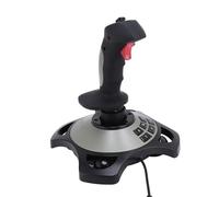 PUSOKEI Joystick de Contrôleur de Simulation PC, Simulateur de Vol de Jeu USB avec Fonction de Vibration et Contrôle de L'accélérateur, Contrôleur de Jeu de Joystick de Simulateur de